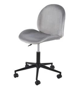 Maisons Du Monde Chaises De Bureau Enfant Chaise De Bureau à Roulettes Grise Et Métal Noir