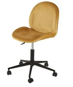 Maisons Du Monde Chaises De Bureau Enfant Chaise De Bureau à Roulettes Jaune Et Métal Noir