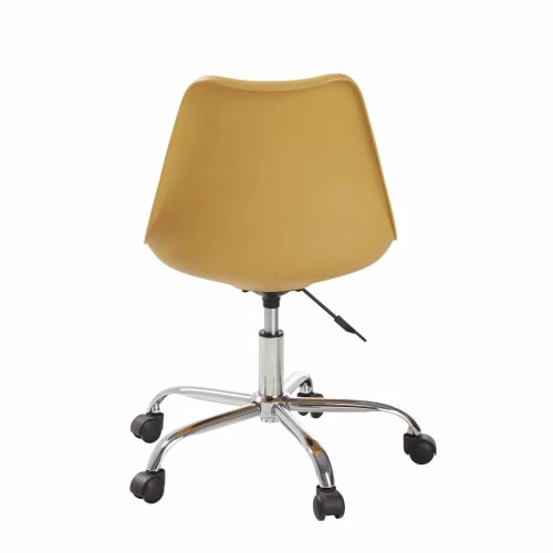 Maisons Du Monde Chaises De Bureau Enfant Chaise De Bureau à Roulettes Ocre 5 Maisons Du Monde Chaises De Bureau Enfant Chaise De Bureau à Roulettes Ocre – Image 3