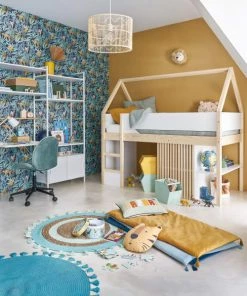 Maisons Du Monde Chaises De Bureau Enfant Chaise De Bureau à Roulettes Verte Et Métal Noir -Armoires enfant Soldes chaise de bureau a roulettes verte et metal noir 1000 12 12 225143 5