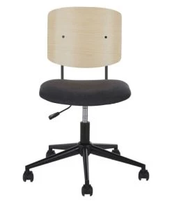 Armoires enfant Soldes -Armoires enfant Soldes chaise de bureau reglable gris anthracite et peuplier a roulettes 1000 9 23 216011 6