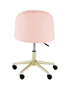 Maisons Du Monde Chaises De Bureau Enfant Chaise De Bureau Rose à Roulettes Et Métal Coloris Laiton -Armoires enfant Soldes chaise de bureau rose a roulettes et metal coloris laiton 1000 14 12 226250 8