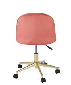 Maisons Du Monde Chaises De Bureau Enfant Chaise De Bureau Vintage à Roulettes En Velours Terracotta -Armoires enfant Soldes chaise de bureau vintage a roulettes en velours terracotta 1000 8 37 206677 9