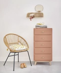 Maisons Du Monde Commodes Enfant Chiffonnier Vintage 5 Tiroirs Terracotta -Armoires enfant Soldes chiffonnier vintage 5 tiroirs terracotta 1000 6 1 205944 5