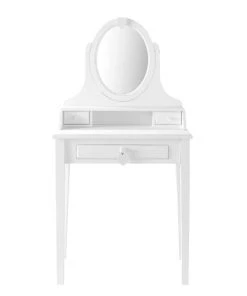 Maisons Du Monde Coiffeuses Coiffeuse 3 Tiroirs Blanche