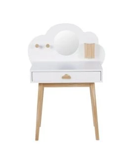 Maisons Du Monde Bureaux Enfant Coiffeuse Enfant 1 Tiroir Coloris Blanc Et Naturel