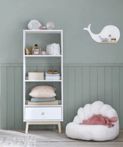 Maisons Du Monde Bibliothèques Et étagères Enfant Colonne De Rangement 1 Tiroir Blanc -Armoires enfant Soldes colonne de rangement 1 tiroir blanc 1000 9 35 215654 1