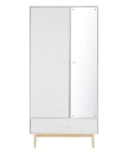Maisons Du Monde Rangements Ados Dressing 2 Portes 1 Tiroir Blanc