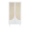 Maisons Du Monde Armoires Enfant Dressing 2 Portes Battantes Blanc Cannage En Rotin Beige -Armoires enfant Soldes dressing 2 portes battantes blanc cannage en rotin beige 1000 8 13 226210 1