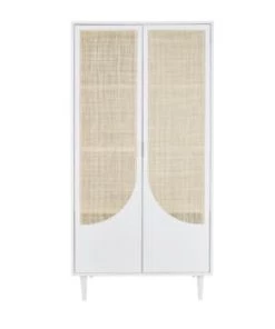 Maisons Du Monde Armoires Enfant Dressing 2 Portes Battantes Vert Et Beige -Armoires enfant Soldes dressing 2 portes battantes blanc cannage en rotin beige lagos 1000 8 13 226210 1 1