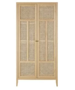 Maisons Du Monde Armoires Enfant Dressing 2 Portes Battantes Vert Foncé -Armoires enfant Soldes dressing 2 portes battantes cannage en rotin beige chamarel 1000 15 27 226183 1 1