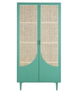 Maisons Du Monde Armoires Enfant Dressing 2 Portes Battantes Vert Et Beige