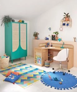 Maisons Du Monde Armoires Enfant Dressing 2 Portes Battantes Vert Et Beige -Armoires enfant Soldes dressing 2 portes battantes vert et beige 1000 5 10 226207 4