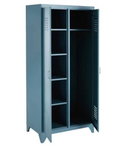 Maisons Du Monde Rangements Ados Dressing 2 Portes En Métal Bleu Gris 9 Maisons Du Monde Rangements Ados Dressing 2 Portes En Métal Bleu Gris -Armoires enfant Soldes dressing 2 portes en metal bleu gris 1000 1 0 170273 3