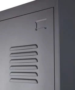 Maisons Du Monde Armoires Enfant Dressing 2 Portes En Métal Gris Anthracite -Armoires enfant Soldes dressing 2 portes en metal gris anthracite 1000 5 10 215055 3