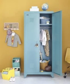 Maisons Du Monde Armoires Enfant Dressing 2 Portes En Métal Vert Foncé -Armoires enfant Soldes dressing 2 portes en metal vert fonce 1000 2 38 205940 5