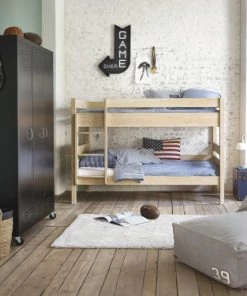 Maisons Du Monde Dressings Dressing à Roulettes 3 Portes En Métal Noir -Armoires enfant Soldes dressing a roulettes 3 portes en metal noir 1000 8 1 159655 9