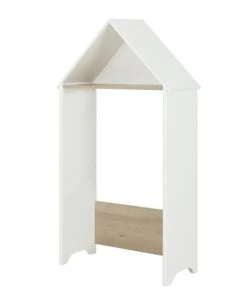 Galipette Armoires Enfant Dressing Cabane 3 En 1 En Bois Blanc 165cm -Armoires enfant Soldes dressing cabane 3 en 1 en bois blanc 165cm 2