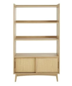 Maisons Du Monde Bibliothèques Et étagères Enfant Etagère 2 Portes Coulissantes Cannage En Rotin