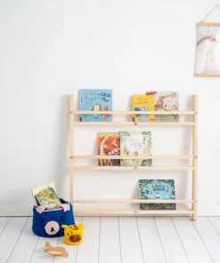 Crochetts Bibliothèques Et étagères Enfant Étagère à Livres Montessori Clara Pin Naturel -Armoires enfant Soldes etagere a livres montessori clara pin naturel 2
