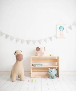 Crochetts Bibliothèques Et étagères Enfant Étagère à Livres Montessori Mara Pin Naturel -Armoires enfant Soldes etagere a livres montessori mara pin naturel 2