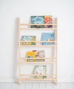 Crochetts Bibliothèques Et étagères Enfant Étagère à Livres Montessori Vega Pin Naturel -Armoires enfant Soldes etagere a livres montessori vega pin naturel 2