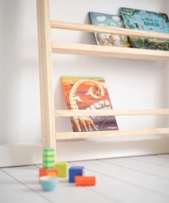 Crochetts Bibliothèques Et étagères Enfant Étagère à Livres Montessori Vega Pin Naturel -Armoires enfant Soldes etagere a livres montessori vega pin naturel 3