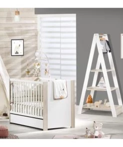 Sauthon Bibliothèques Et étagères Enfant Etagère Bibliothèque 170x90x45cm En Bois Blanc -Armoires enfant Soldes etagere bibliotheque 170x90x45cm en bois blanc 2