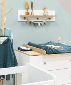 Bopita Bibliothèques Et étagères Enfant Étagère Blanc Chêne -Armoires enfant Soldes etagere blanc chene 4