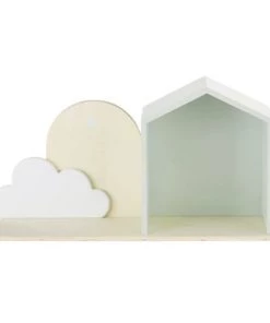 Maisons Du Monde Bibliothèques Et étagères Enfant Etagère Bleue, Beige Et Blanche