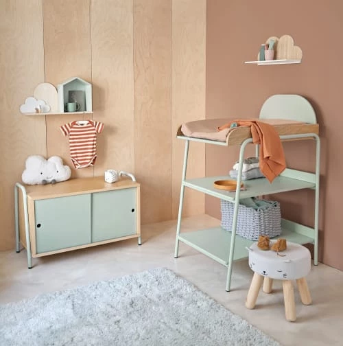 Maisons Du Monde Bibliothèques Et étagères Enfant Etagère Bleue, Beige Et Blanche 6 Maisons Du Monde Bibliothèques Et étagères Enfant Etagère Bleue, Beige Et Blanche – Image 4