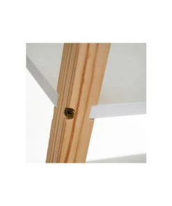 Wadiga Bibliothèques Et étagères Enfant Étagère Chambre Enfant 3 étages Blanc Et Bois - 60x30x76cm -Armoires enfant Soldes etagere chambre enfant 3 etages blanc et bois 60x30x76cm 2