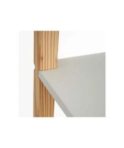 Wadiga Bibliothèques Et étagères Enfant Étagère Chambre Enfant 3 étages Blanc Et Bois - 60x30x76cm -Armoires enfant Soldes etagere chambre enfant 3 etages blanc et bois 60x30x76cm 3