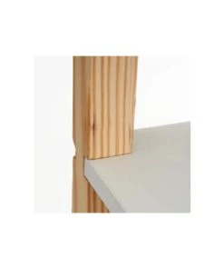 Wadiga Bibliothèques Et étagères Enfant Étagère Chambre Enfant 4 étages Blanc Et Bois - 60x30x106.5cm -Armoires enfant Soldes etagere chambre enfant 4 etages blanc et bois 60x30x106 5cm 3