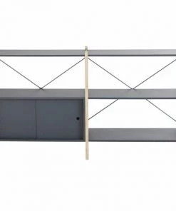 Maisons Du Monde Bibliothèques Et étagères Enfant Etagère Double 2 Portes Gris Anthracite