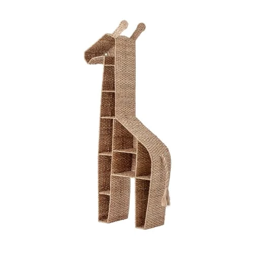 Maison Et Styles Bibliothèques Et étagères Enfant Etagère Girafe 46x25,5x148 Cm En Rotin Naturel 5 Maison Et Styles Bibliothèques Et étagères Enfant Etagère Girafe 46x25,5x148 Cm En Rotin Naturel – Image 3