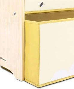 Beeloom Bibliothèques Et étagères Enfant Etagère Multifonctionnelle Pour Enfants En Bois Naturel Jaune -Armoires enfant Soldes etagere multifonctionnelle pour enfants en bois naturel jaune 1