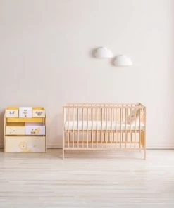 Beeloom Bibliothèques Et étagères Enfant Etagère Multifonctionnelle Pour Enfants En Bois Naturel Jaune -Armoires enfant Soldes etagere multifonctionnelle pour enfants en bois naturel jaune 4