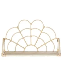 Maisons Du Monde Bibliothèques Et étagères Enfant Etagère Murale En Rotin Et Bois De Sapin Beige