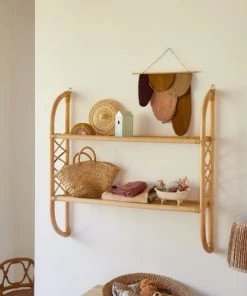 Tikamoon Bibliothèques Et étagères Enfant Etagère Murale Enfant En Rotin -Armoires enfant Soldes etagere murale enfant en rotin 3