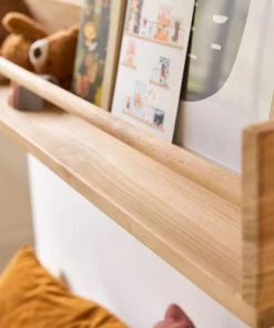 Tikamoon Bibliothèques Et étagères Enfant Etagère Murale Enfant En Teck Massif 100 Cm -Armoires enfant Soldes etagere murale enfant en teck massif 100 cm 2
