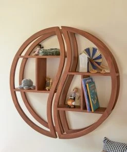 Tikamoon Bibliothèques Et étagères Enfant Etagère Murale Enfant En Teck Massif -Armoires enfant Soldes etagere murale enfant en teck massif 3