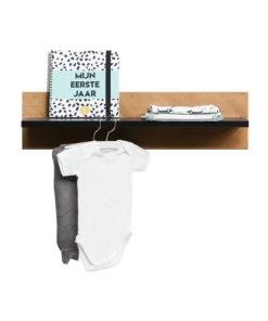 Bopita Bibliothèques Et étagères Enfant Etagère Murale Noir Naturel Naturel -Armoires enfant Soldes etagere murale noir naturel naturel 2