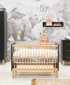 Bopita Bibliothèques Et étagères Enfant Étagère Noir Mat Naturel -Armoires enfant Soldes etagere noir mat naturel 3