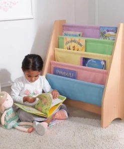 KidKraft Bibliothèques Et étagères Enfant Etagère Tissus Pastel Rangement Livres -Armoires enfant Soldes etagere tissus pastel rangement livres 4