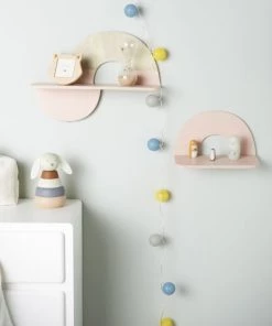 Maisons Du Monde Bibliothèques Et étagères Enfant Etagères Arcs De Cercle Beiges Et Roses (x2) -Armoires enfant Soldes etageres arcs de cercle beiges et roses x2 1000 7 17 225886 1