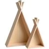 Artemio Bibliothèques Et étagères Enfant Étagères En Bois Enfant Tipi H45cm Et H26cm -Armoires enfant Soldes etageres en bois enfant tipi h45cm et h26cm