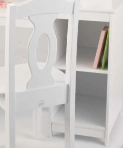 KidKraft Bureaux Enfant Grande Coiffeuse Effet Bois Blanc -Armoires enfant Soldes grande coiffeuse effet bois blanc 2