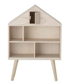 Bloomingville Bibliothèques Et étagères Enfant Maison De Poupée En Bois Clair -Armoires enfant Soldes maison de poupee en bois clair 2