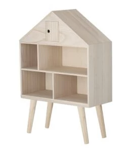 Bloomingville Bibliothèques Et étagères Enfant Maison De Poupée En Bois Clair -Armoires enfant Soldes maison de poupee en bois clair 3